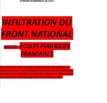 infiltration du FN front national dans les écoles - opn france