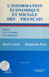 L information économique et sociale des Français