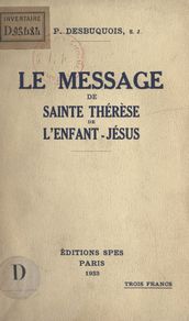 Le message de Sainte Thérèse de l