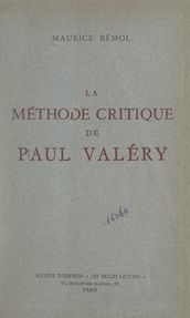 La méthode critique de Paul Valéry