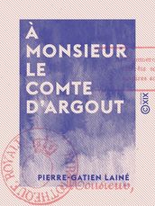 À monsieur le comte d