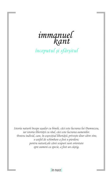 Începutul i sfâritul - Immanuel Kant
