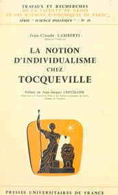 La notion d individualisme chez Tocqueville