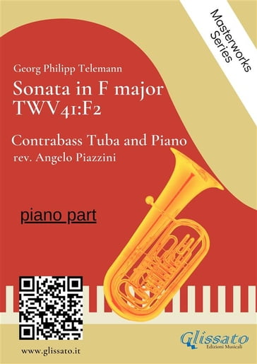 (piano part) Sonata in F major - Contrabass Tuba and Piano - Angelo Piazzini - Georg Philipp Telemann