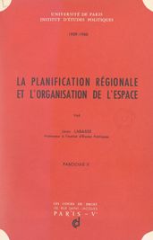 La planification régionale et l organisation de l espace (2)