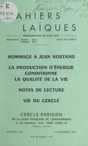 La production d énergie conditionne la qualité de la vie