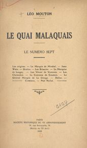 Le quai Malaquais : le numéro sept