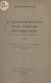 La question sociale dans l œuvre des Goncourt