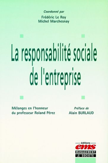 La responsabilité sociale de l'entreprise - Frédéric Le Roy - Michel Marchesnay