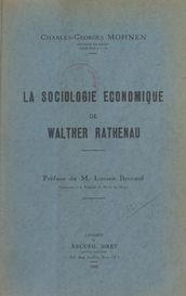 La sociologie économique de Walther Rathenau
