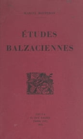 Études balzaciennes