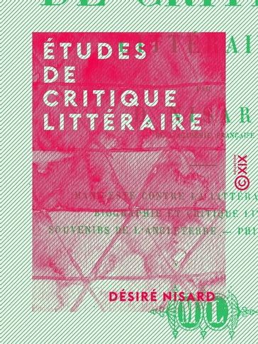 Études de critique littéraire - Désiré Nisard