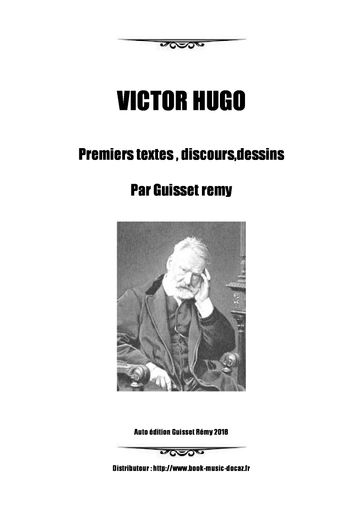 victor hugo ,premiers textes ,discours ,dessins 1812-1820 - Victor Hugo