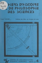 Évolution des idées sur l origine de la vie